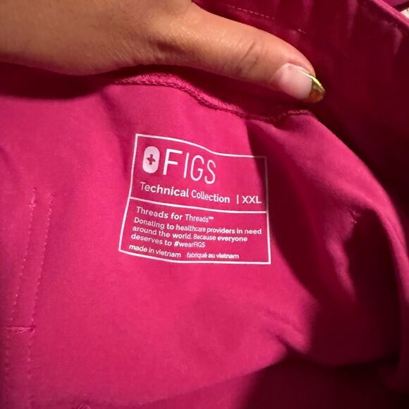 Figs Technical Collection Zamora Raspberry Sorbet Jogger Scrub Pant Size 2XL XXL - Picture 7 of 7